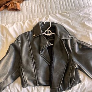 Zara Faux Leather Moto Jacket